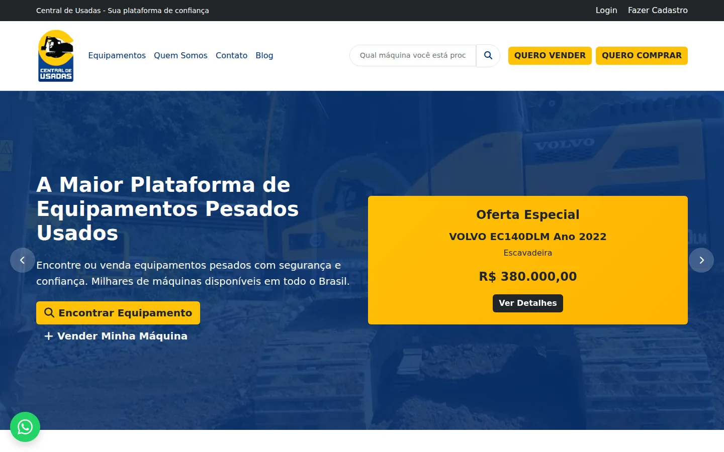 Central de Usadas — site desenvolvido pela Agência Kaizen Site entregue: Central de Usadas