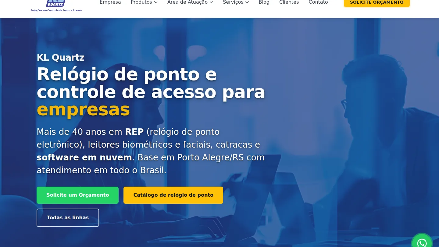 KL Quartz — site desenvolvido pela Agência Kaizen Site entregue: KL Quartz
