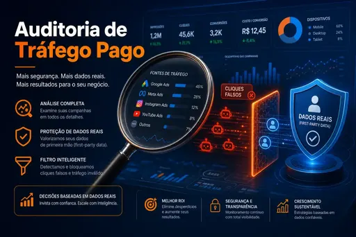 Auditoria de Tráfego Pago: Como Barrar Cliques Falsos e Construir First-Party Data
