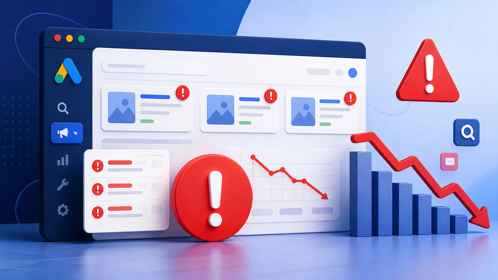 Imagem de capa do artigo: Errores Comunes en Campañas en Google Ads Imagem de capa do artigo: Errores Comunes en Campañas en Google Ads