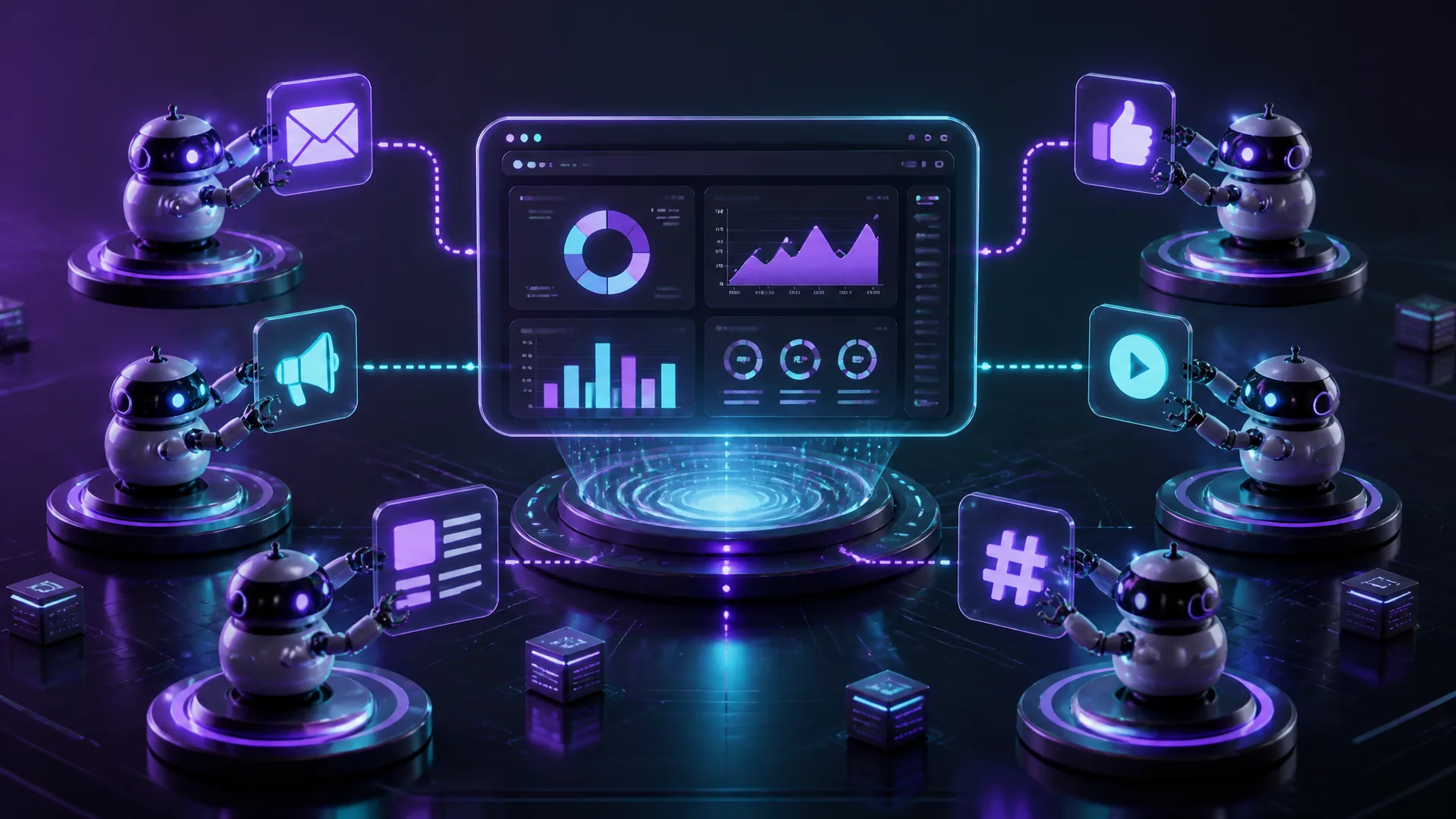 Imagem de capa do artigo: Automatización de Marketing con Agentes Autónomos de IA en 2026 Imagem de capa do artigo: Automatización de Marketing con Agentes Autónomos de IA en 2026