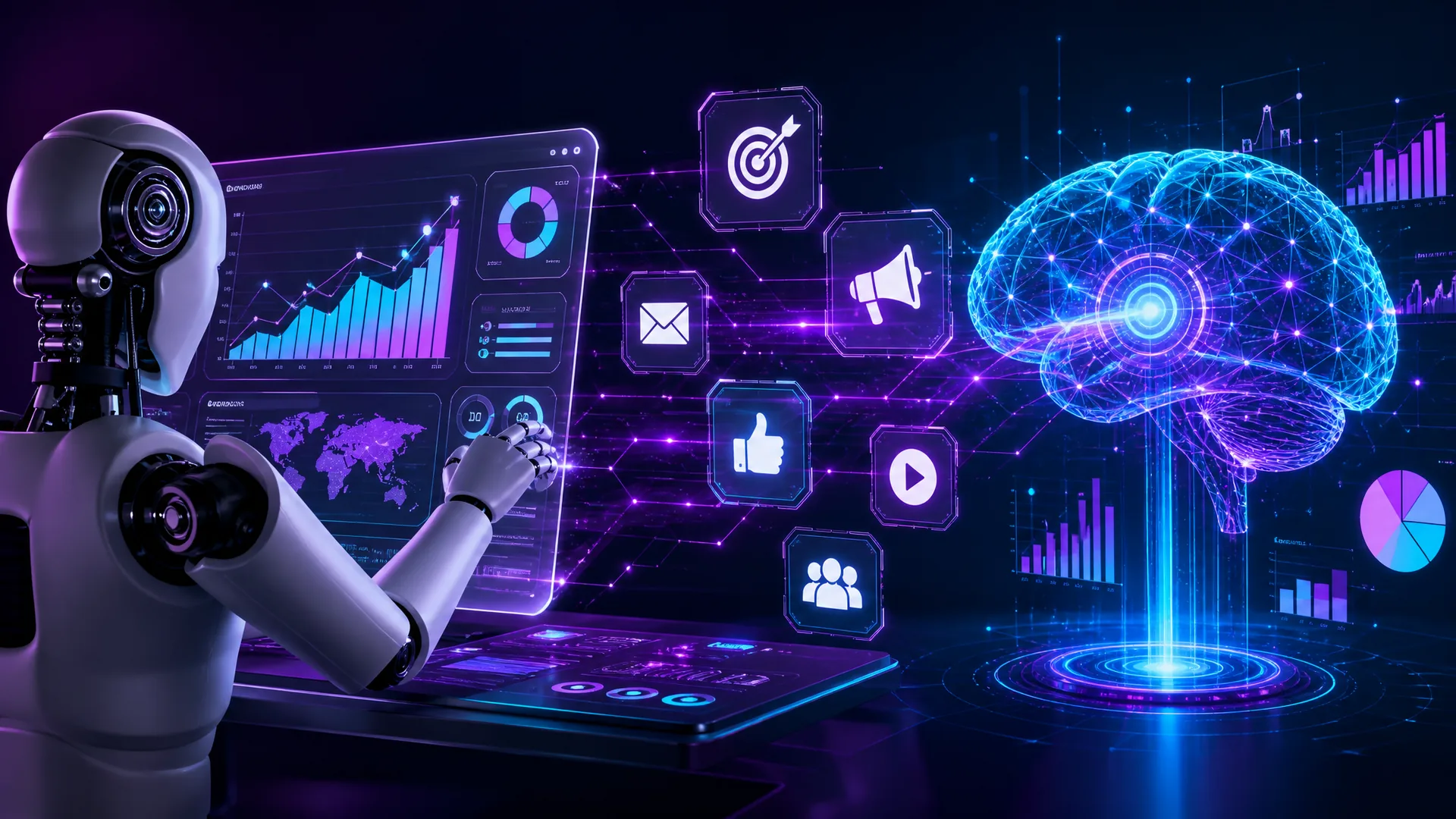 Imagem de capa do artigo: Cómo la Inteligencia Artificial Está Transformando el Marketing Digital Imagem de capa do artigo: Cómo la Inteligencia Artificial Está Transformando el Marketing Digital
