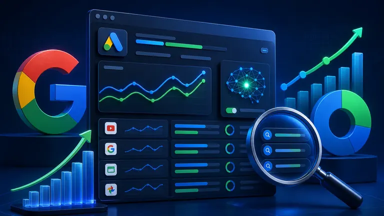 Google Ads 2026: Performance Max, Ofertas Inteligentes y ROI Máximo Imagen de portada: Google Ads 2026: Performance Max, Ofertas Inteligentes y ROI Máximo