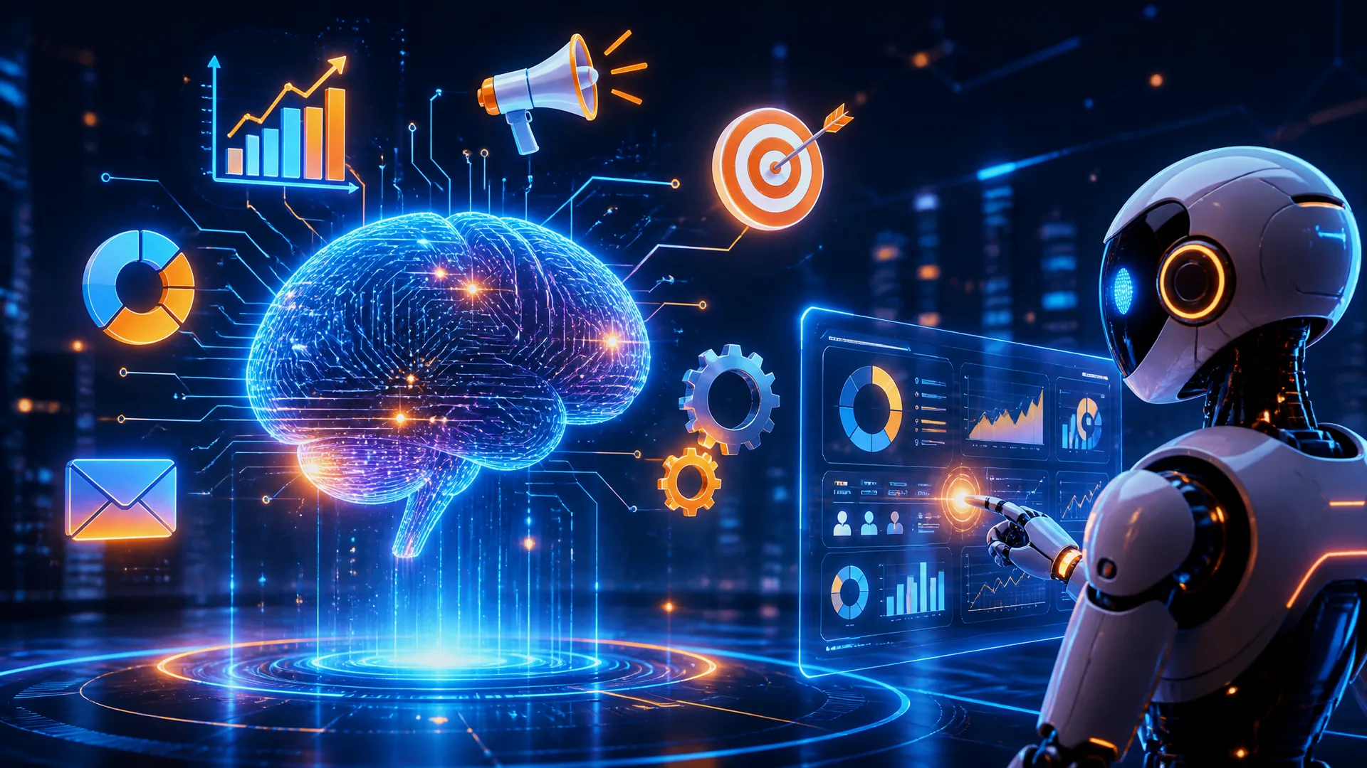 Imagem de capa: IA no Marketing Digital: Como a Inteligência Artificial Transforma Campanhas em 2026